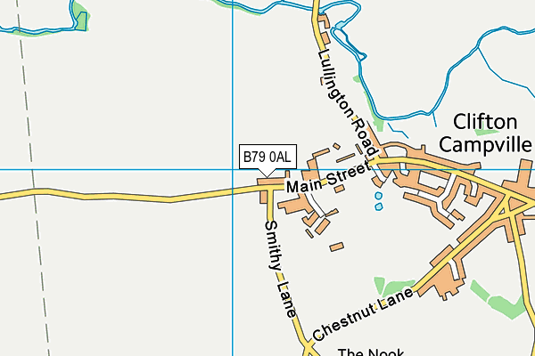 B79 0AL map - OS VectorMap District (Ordnance Survey)
