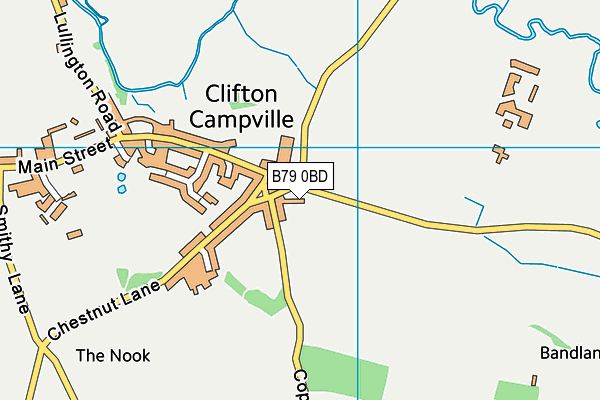 B79 0BD map - OS VectorMap District (Ordnance Survey)