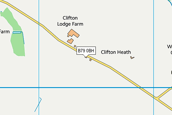 B79 0BH map - OS VectorMap District (Ordnance Survey)