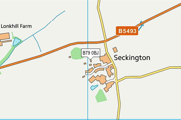 B79 0BJ map - OS VectorMap District (Ordnance Survey)