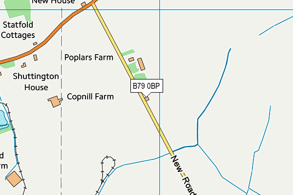 B79 0BP map - OS VectorMap District (Ordnance Survey)