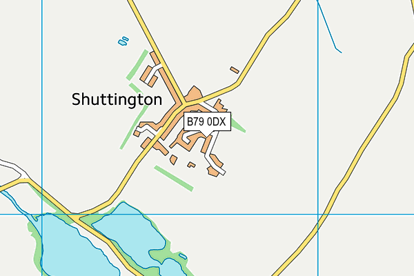 B79 0DX map - OS VectorMap District (Ordnance Survey)