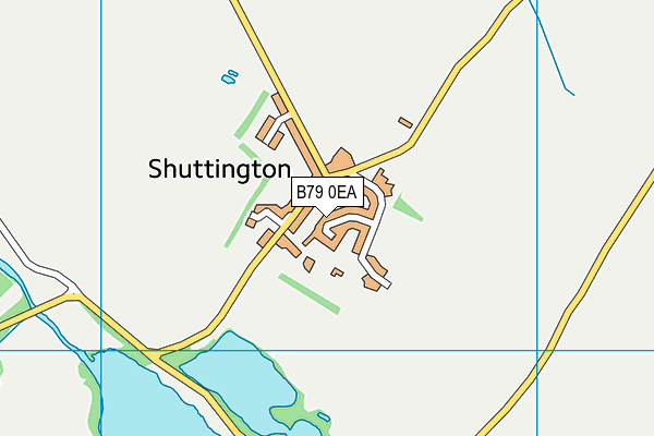 B79 0EA map - OS VectorMap District (Ordnance Survey)