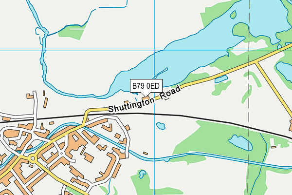 B79 0ED map - OS VectorMap District (Ordnance Survey)