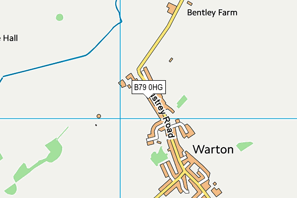 B79 0HG map - OS VectorMap District (Ordnance Survey)