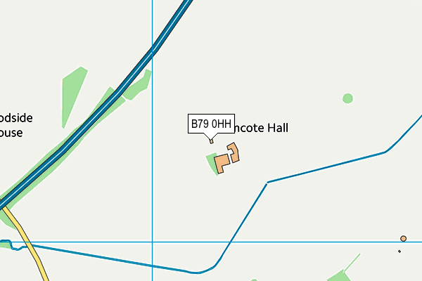 B79 0HH map - OS VectorMap District (Ordnance Survey)