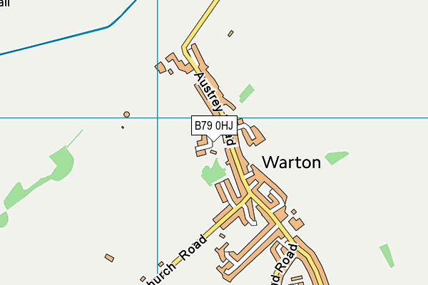 B79 0HJ map - OS VectorMap District (Ordnance Survey)