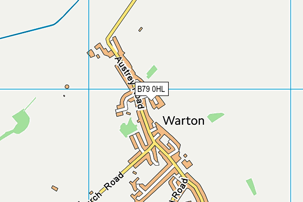 B79 0HL map - OS VectorMap District (Ordnance Survey)