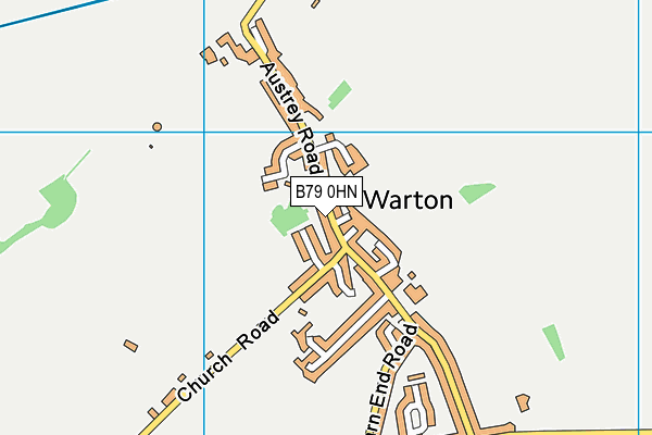 B79 0HN map - OS VectorMap District (Ordnance Survey)