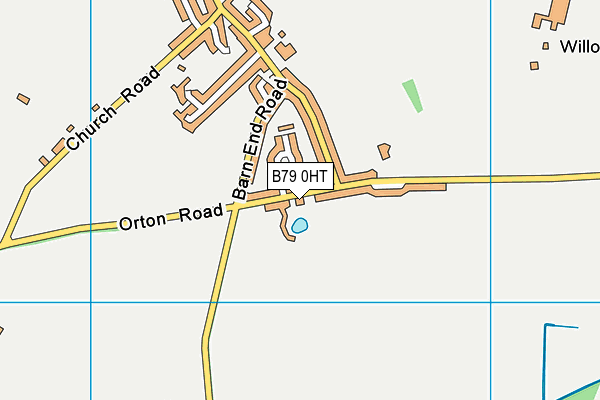 B79 0HT map - OS VectorMap District (Ordnance Survey)