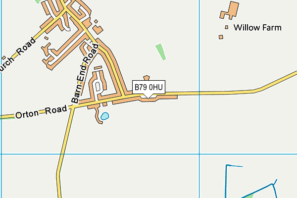 B79 0HU map - OS VectorMap District (Ordnance Survey)