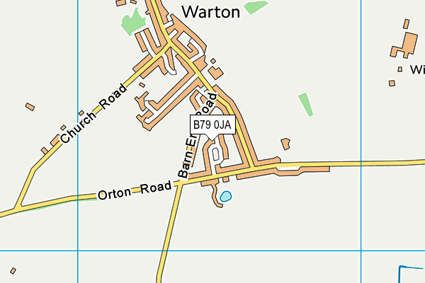 B79 0JA map - OS VectorMap District (Ordnance Survey)