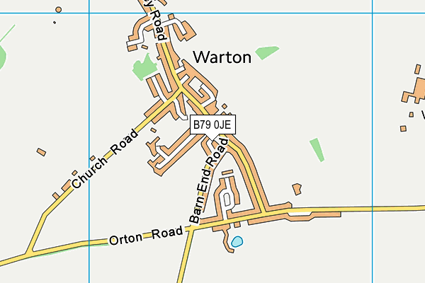 B79 0JE map - OS VectorMap District (Ordnance Survey)