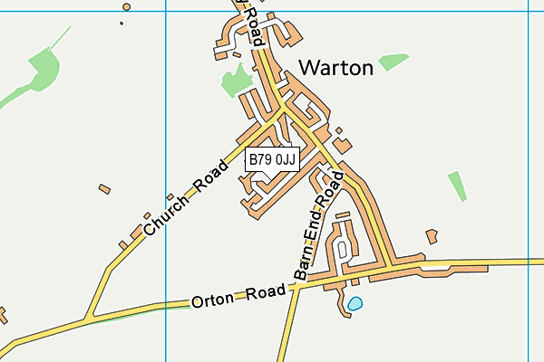 Warton Recreation Ground map (B79 0JJ) - OS VectorMap District (Ordnance Survey)
