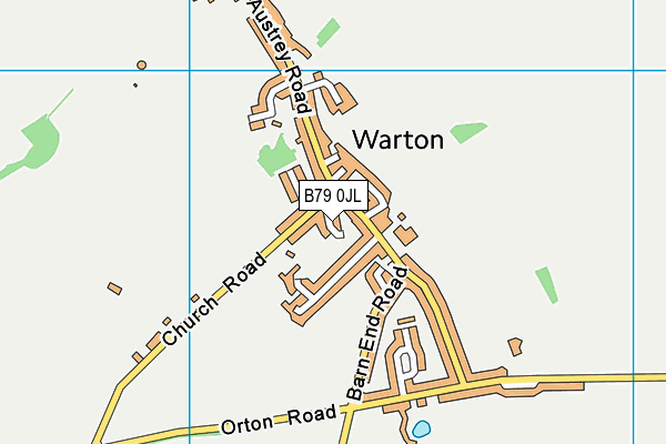 B79 0JL map - OS VectorMap District (Ordnance Survey)