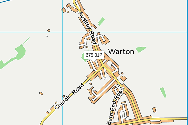 B79 0JP map - OS VectorMap District (Ordnance Survey)