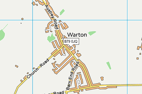 B79 0JQ map - OS VectorMap District (Ordnance Survey)