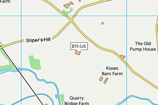 B79 0JS map - OS VectorMap District (Ordnance Survey)