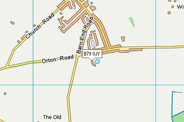 B79 0JY map - OS VectorMap District (Ordnance Survey)
