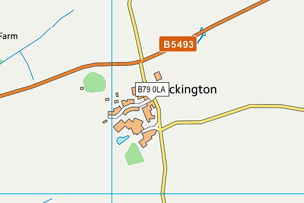 B79 0LA map - OS VectorMap District (Ordnance Survey)