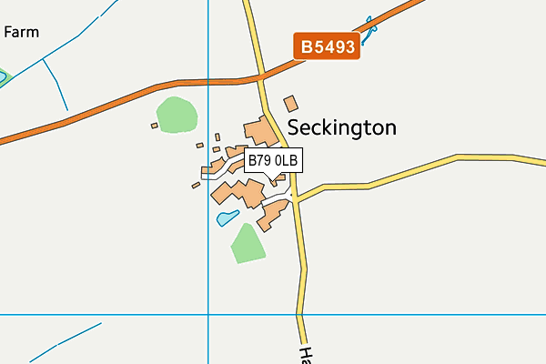 B79 0LB map - OS VectorMap District (Ordnance Survey)