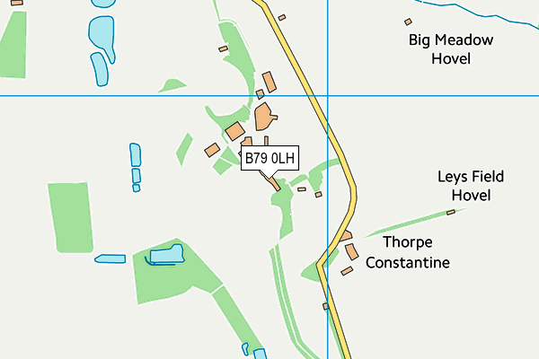 B79 0LH map - OS VectorMap District (Ordnance Survey)