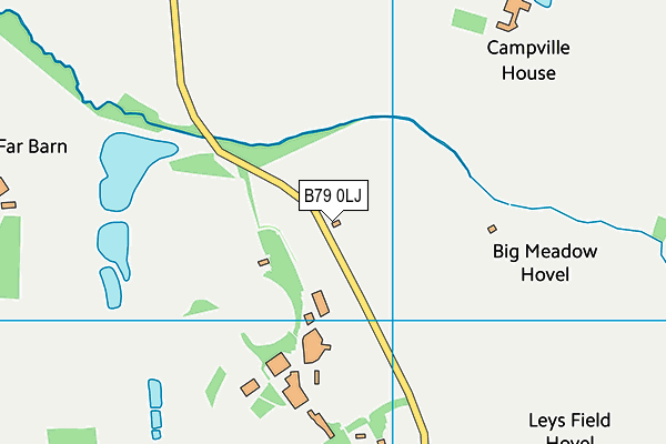 B79 0LJ map - OS VectorMap District (Ordnance Survey)