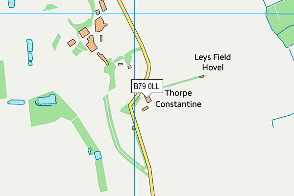 B79 0LL map - OS VectorMap District (Ordnance Survey)