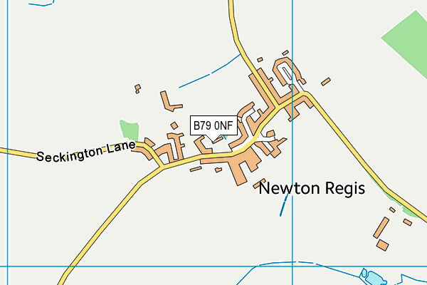 B79 0NF map - OS VectorMap District (Ordnance Survey)