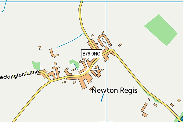 B79 0NG map - OS VectorMap District (Ordnance Survey)