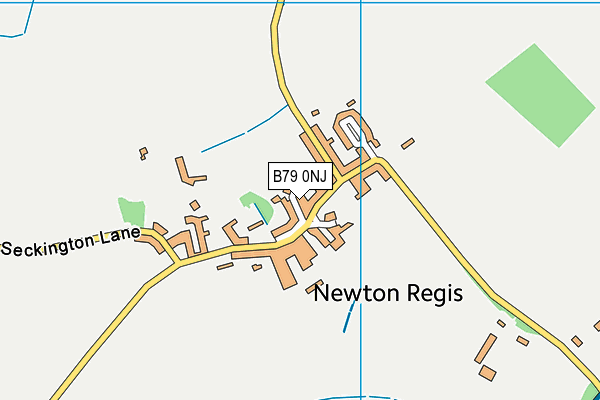 B79 0NJ map - OS VectorMap District (Ordnance Survey)