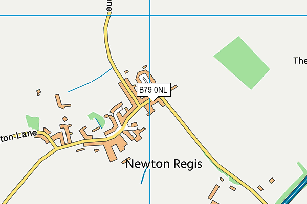Newton Recreation Ground map (B79 0NL) - OS VectorMap District (Ordnance Survey)
