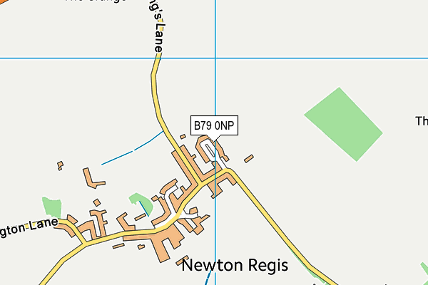 B79 0NP map - OS VectorMap District (Ordnance Survey)