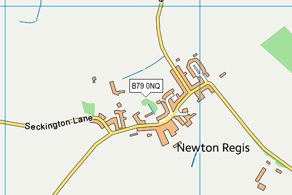 B79 0NQ map - OS VectorMap District (Ordnance Survey)