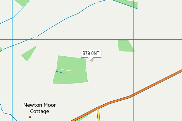 B79 0NT map - OS VectorMap District (Ordnance Survey)