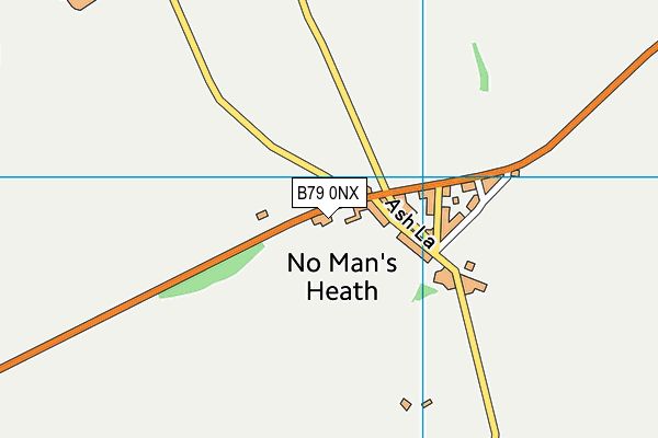 B79 0NX map - OS VectorMap District (Ordnance Survey)