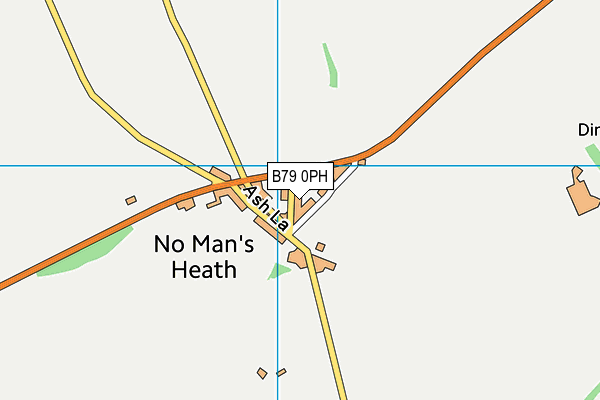 B79 0PH map - OS VectorMap District (Ordnance Survey)