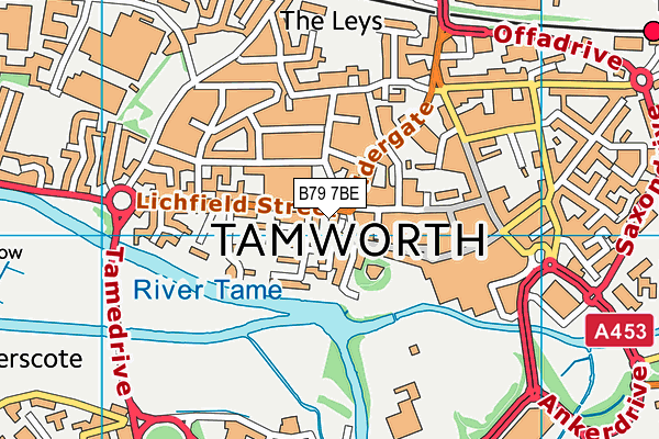 B79 7BE map - OS VectorMap District (Ordnance Survey)