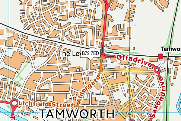 B79 7ED map - OS VectorMap District (Ordnance Survey)