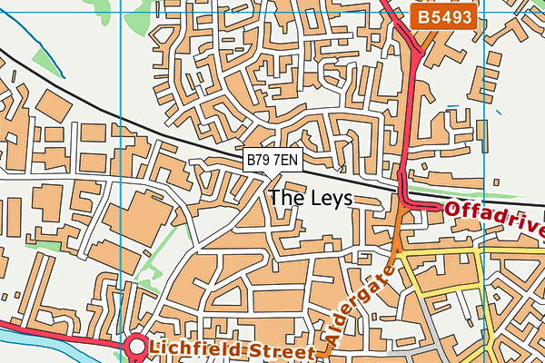 B79 7EN map - OS VectorMap District (Ordnance Survey)