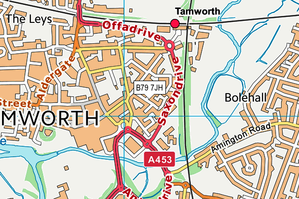 B79 7JH map - OS VectorMap District (Ordnance Survey)