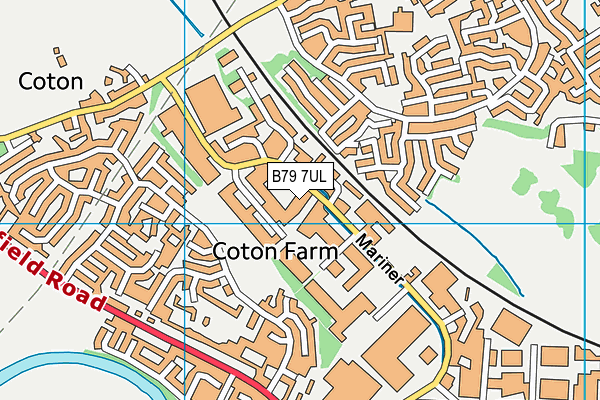 B79 7UL map - OS VectorMap District (Ordnance Survey)