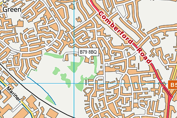 B79 8BQ map - OS VectorMap District (Ordnance Survey)