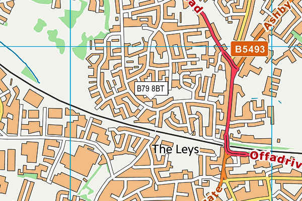 B79 8BT map - OS VectorMap District (Ordnance Survey)