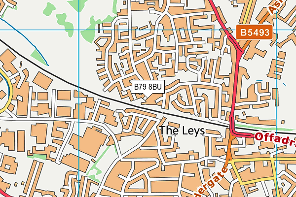 B79 8BU map - OS VectorMap District (Ordnance Survey)