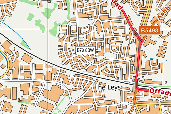 B79 8BW map - OS VectorMap District (Ordnance Survey)