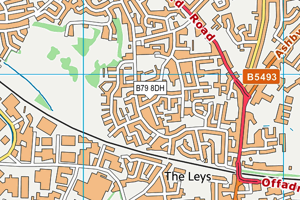 B79 8DH map - OS VectorMap District (Ordnance Survey)