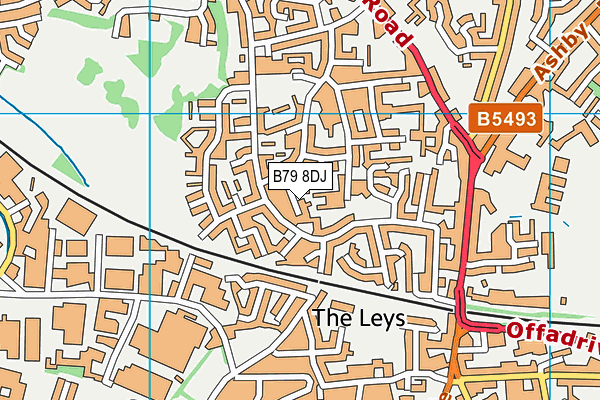 B79 8DJ map - OS VectorMap District (Ordnance Survey)