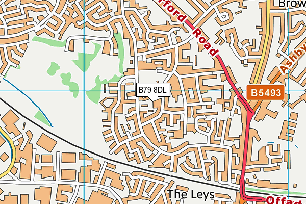 B79 8DL map - OS VectorMap District (Ordnance Survey)