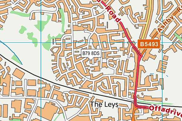 B79 8DS map - OS VectorMap District (Ordnance Survey)